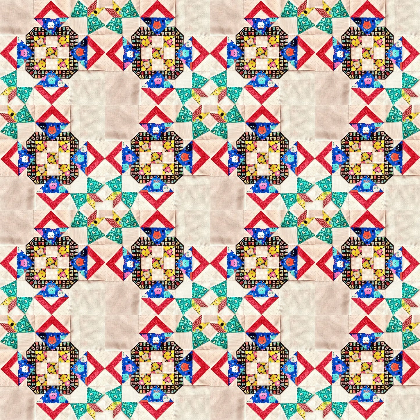 Kitty Basket Meow Quilt BlockCraftapalooza DesignsPDF Pattern