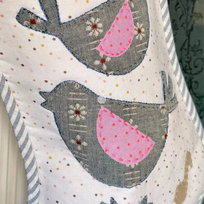 Four Calling Birds Stocking PDF Pattern – 12 Days Stocking Series #1 Craftapalooza Designs