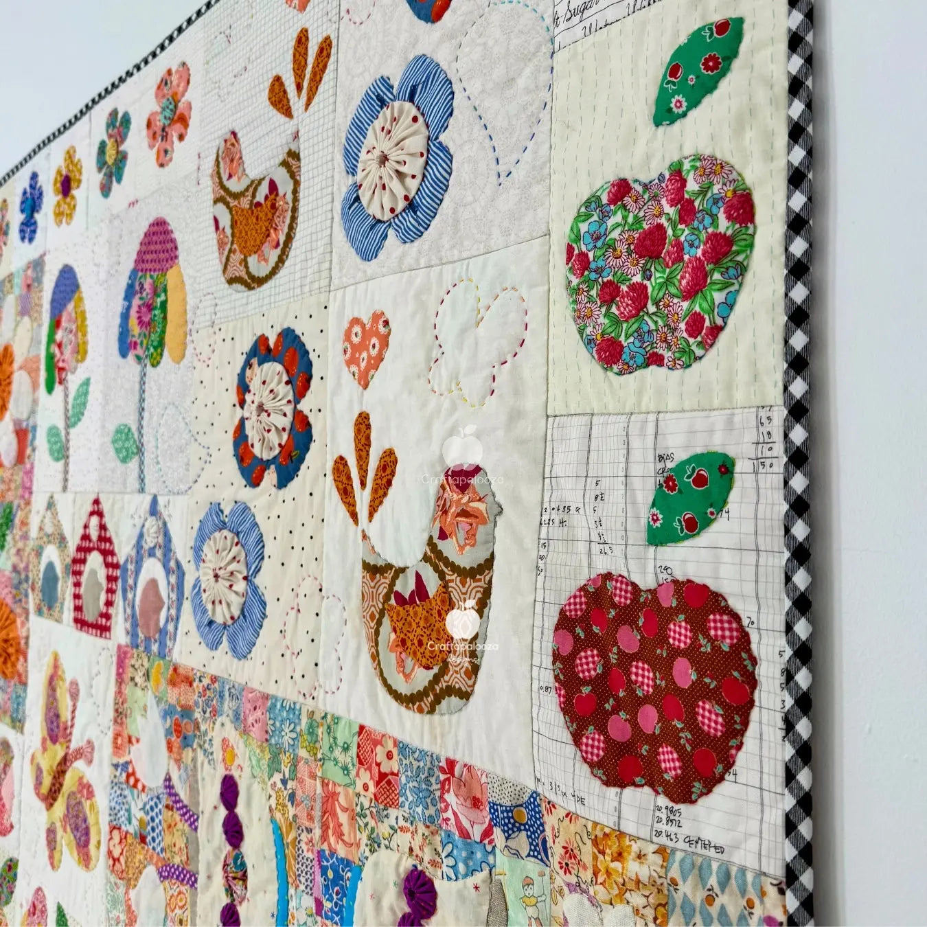 Meadowlicious Quilt PDF Applique Pattern Craftapalooza Designs