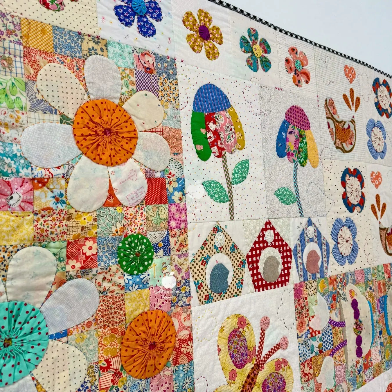 Meadowlicious Quilt PDF Applique Pattern Craftapalooza Designs