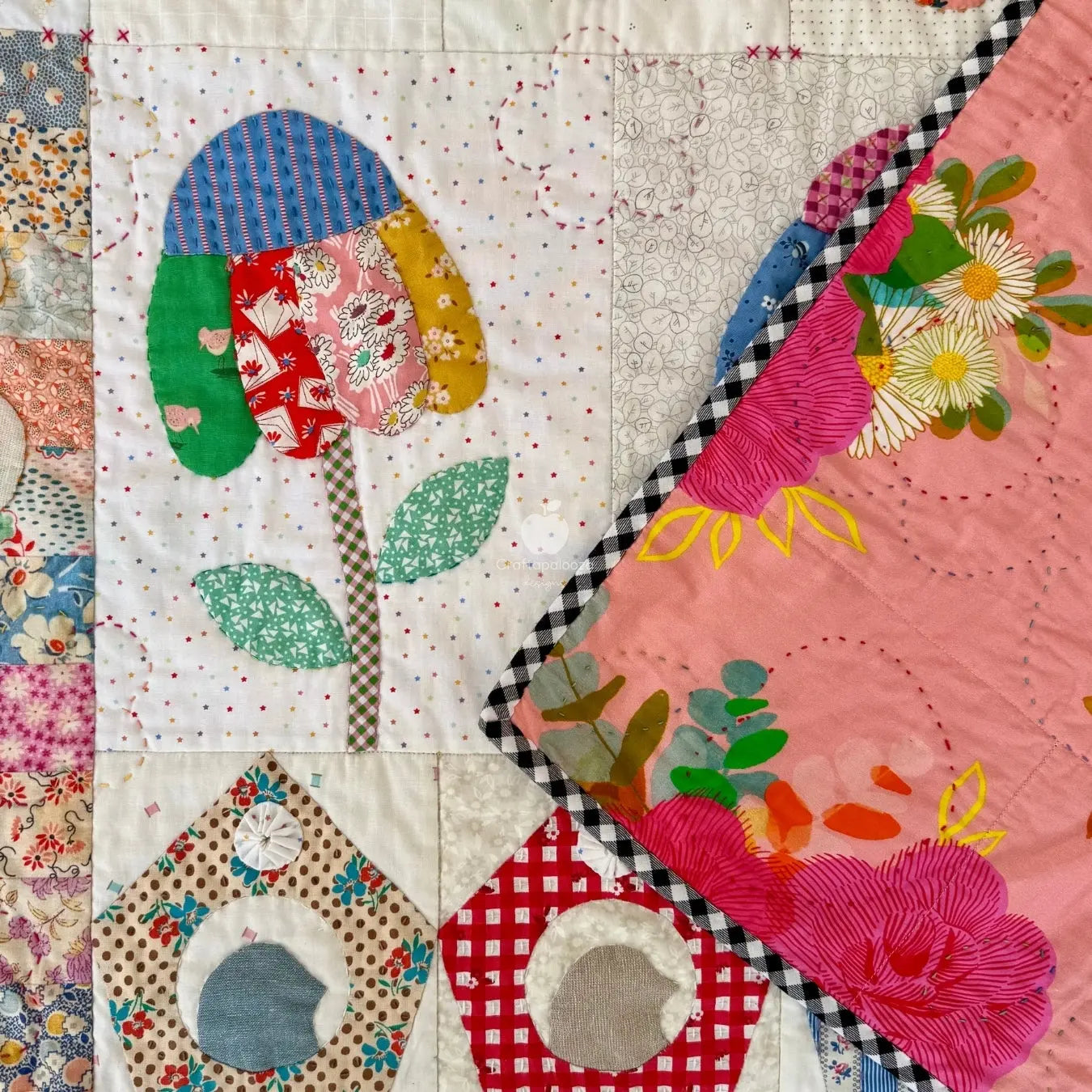 Meadowlicious Quilt PDF Applique Pattern Craftapalooza Designs