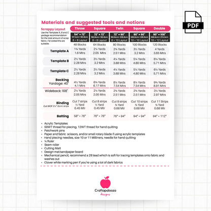 Take the Wheel Quilt: PDF Pattern Craftapalooza Designs