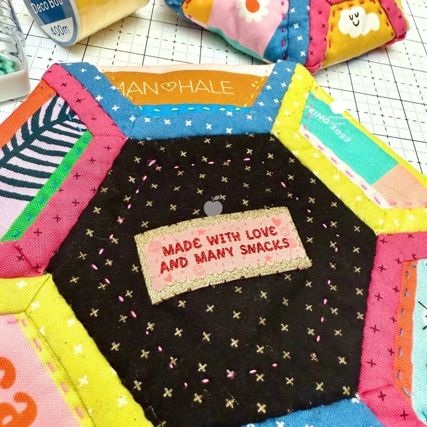 Blossie Basket PDF Pattern (Quilt as you go)