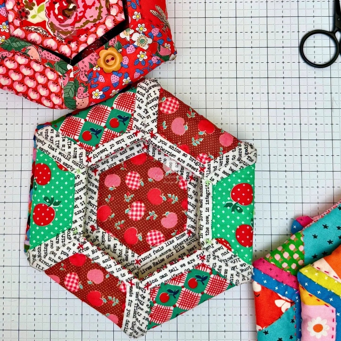 Blossie Basket PDF Pattern (Quilt as you go)