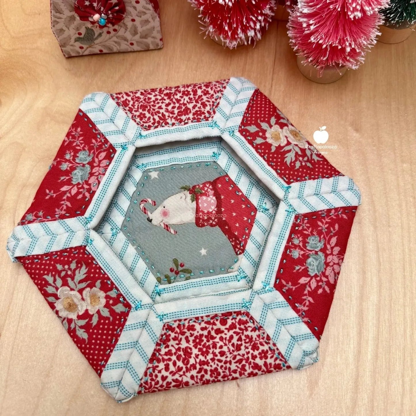 Blossie Basket PDF Pattern (Quilt as you go)