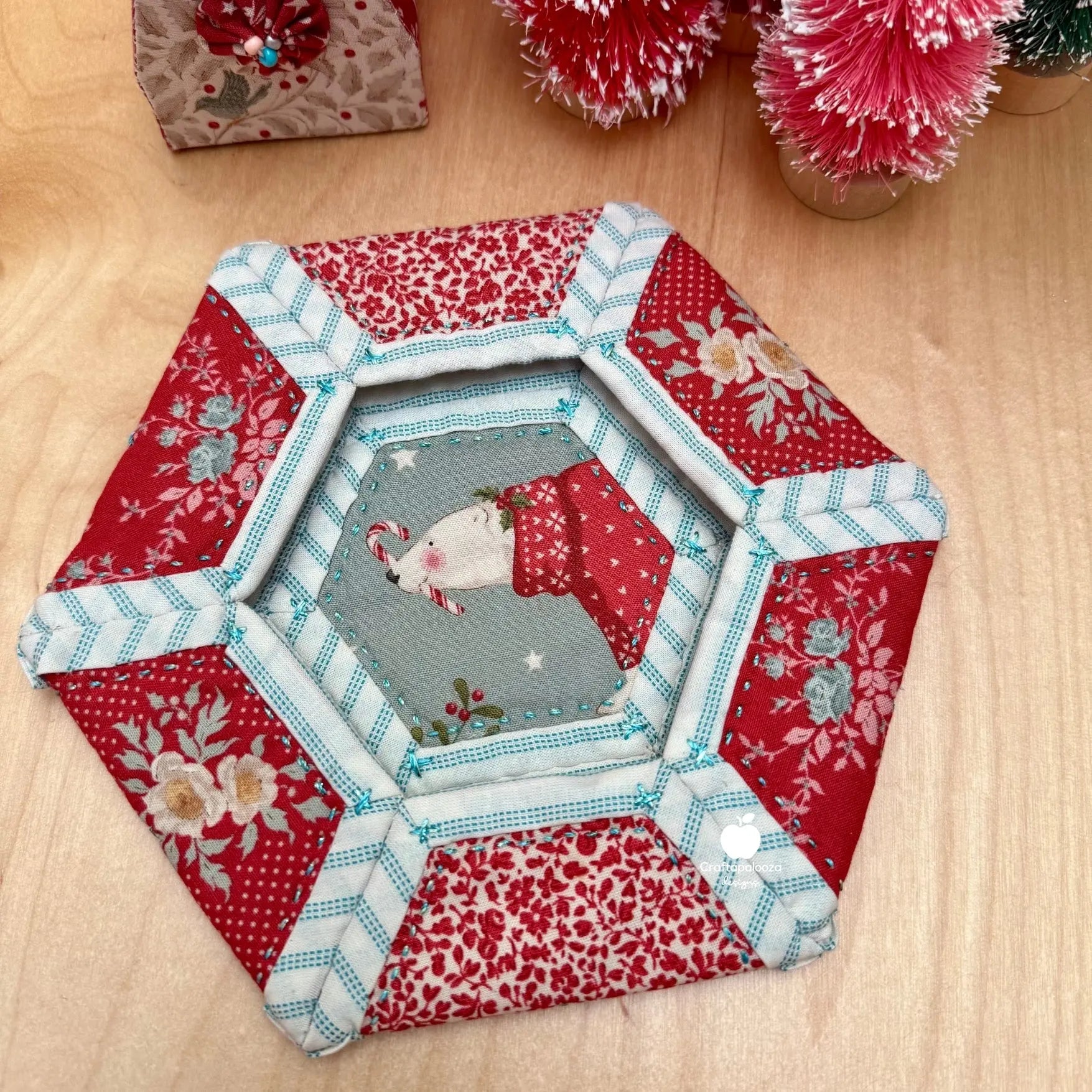 Blossie Basket PDF Pattern - Merry Little Christmas Craftapalooza Designs