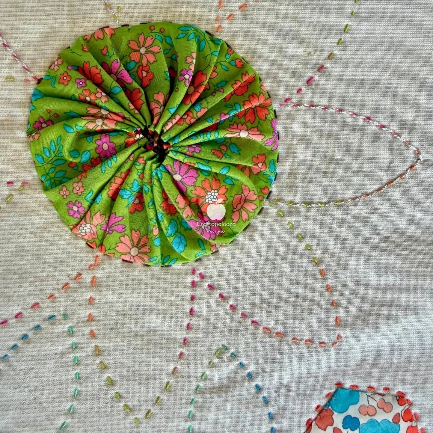 Florafield Pillow PDF Pattern (20in x 20in/50cm x 50cm) 