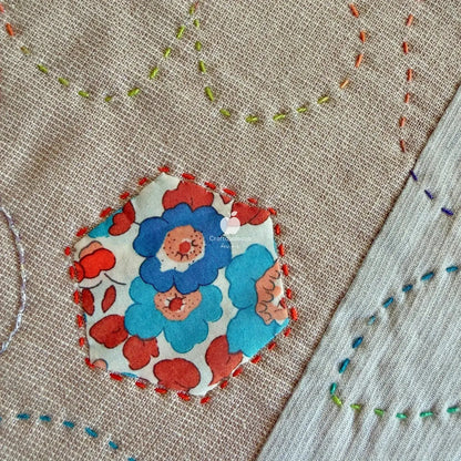 Florafield Pillow PDF Pattern (20in x 20in/50cm x 50cm) 