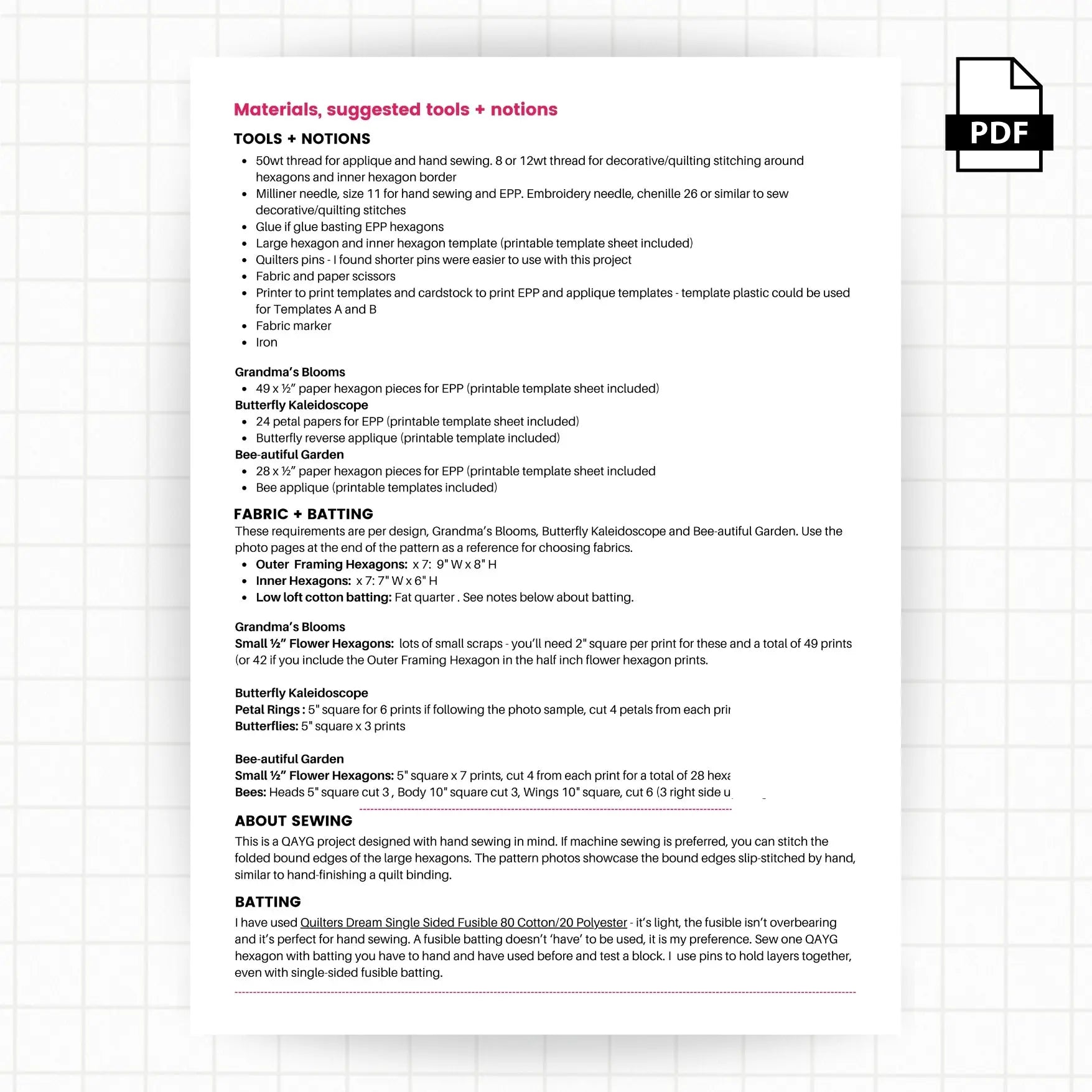 Poppin' Table Topper | Placemat | Mini Quilt: PDF Pattern Craftapalooza Designs