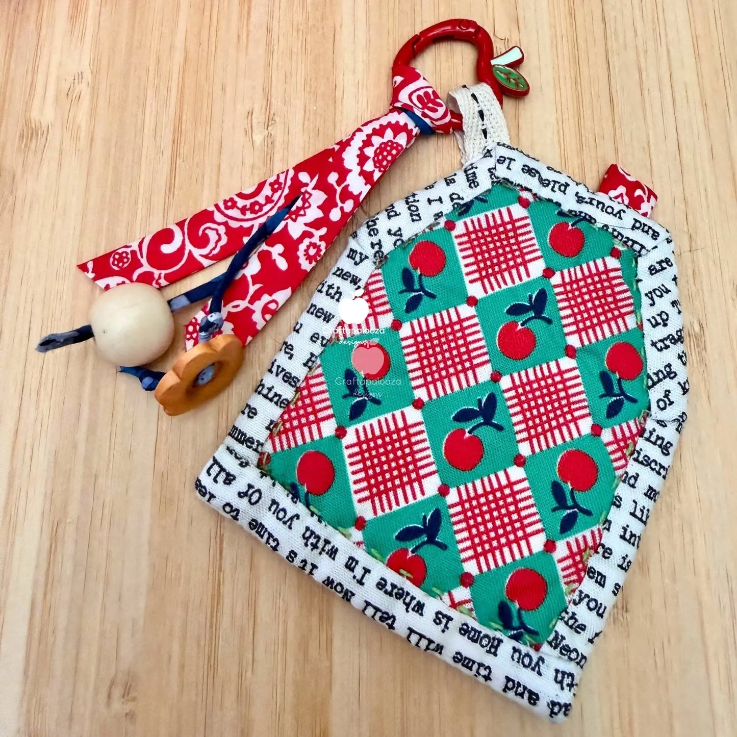SweetHaus PDF Pattern: Quilt-as-you-go - Bag Charm | Christmas Ornament | Needle Nest