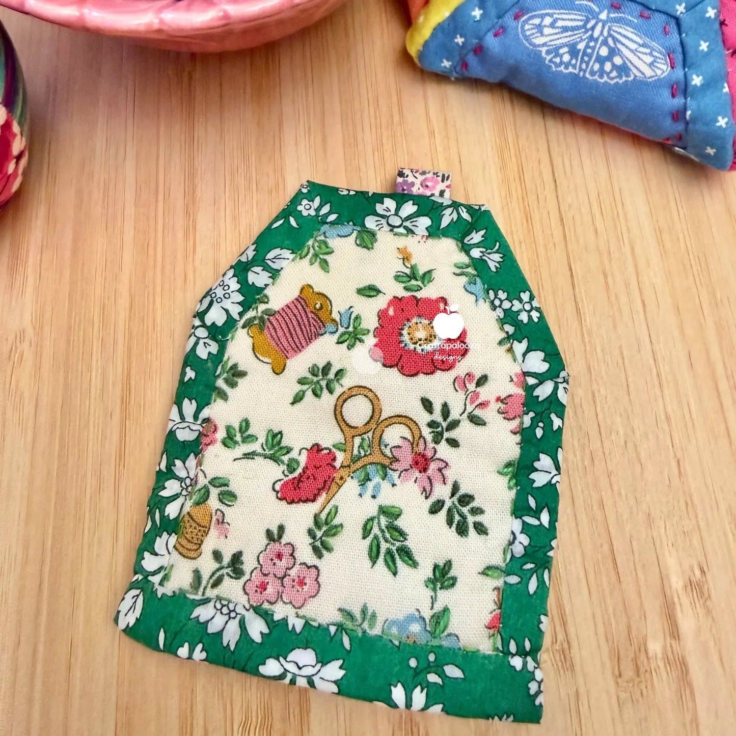 SweetHaus PDF Pattern: Quilt-as-you-go - Bag Charm | Christmas Ornament | Needle Nest