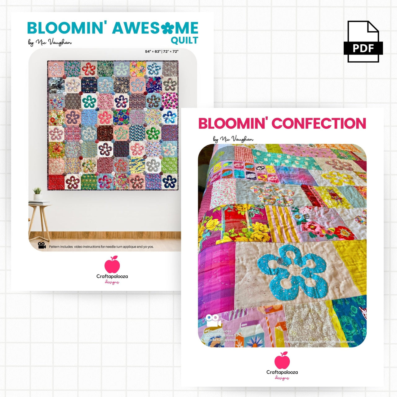 Bloomin Quilt SeriesCraftapalooza DesignsPDF Pattern