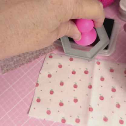 Hey Hexy Pillow PDF Pattern (18in x 18in/45cm x 45cm) - Hand Sew Hexagons Without Papers