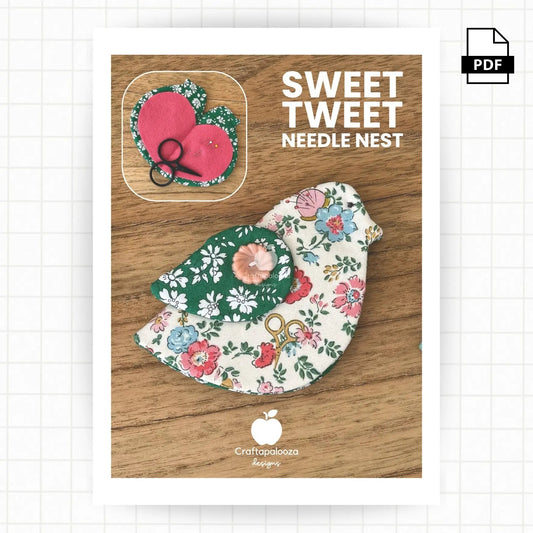 Sweet Tweet Needle Nest PDF Pattern | Bird Needle Book Sewing PatternCraftapalooza DesignsSewing Notion