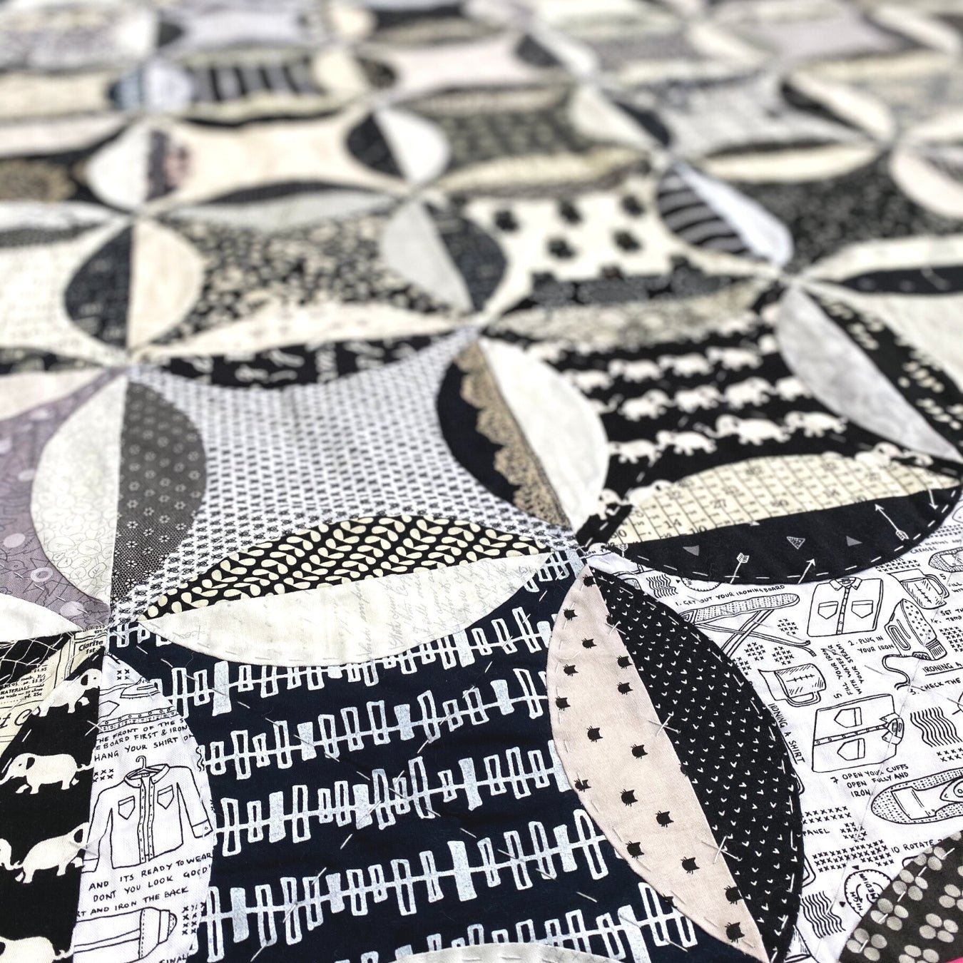 Monochrome Peel QuiltCraftapalooza DesignsPDF Pattern